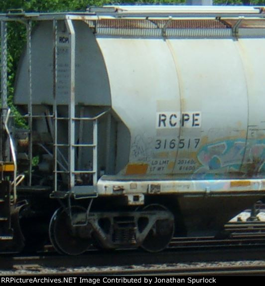 RCPE 316517, close up of car number